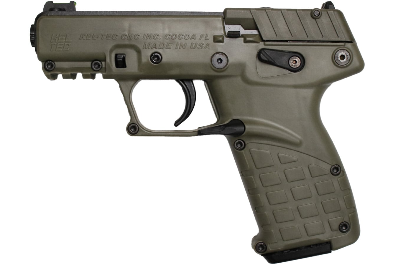 KELTEC P17 22LR 16-Round Semi-Automatic Pistol with Green Finish